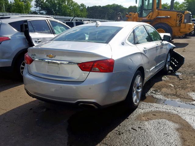 2G1165S35F9202413 - 2015 CHEVROLET IMPALA LTZ SILVER photo 4