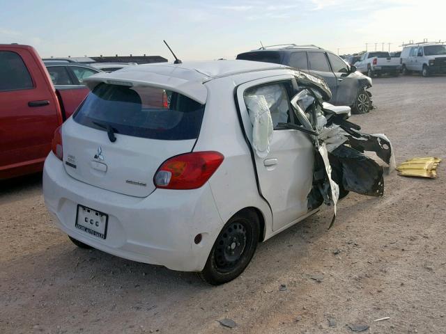 ML32A3HJ5FH042133 - 2015 MITSUBISHI MIRAGE DE WHITE photo 4