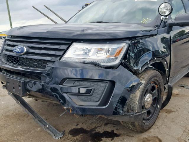 1FM5K8AR8JGA83239 - 2018 FORD EXPLORER P BLACK photo 9