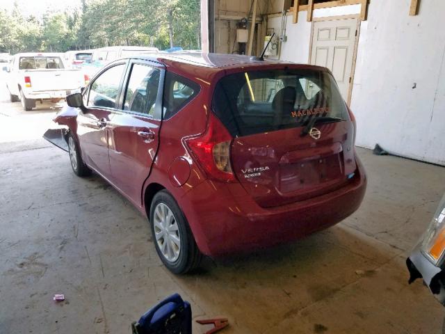 3N1CE2CP6FL414482 - 2015 NISSAN VERSA NOTE RED photo 3