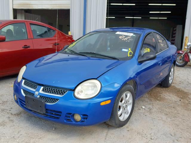 1B3ES56C64D565321 - 2004 DODGE NEON SXT BLUE photo 2