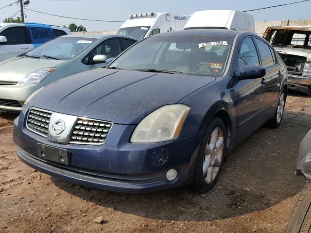 1N4BA41E44C923423 - 2004 NISSAN MAXIMA SE BLUE photo 2