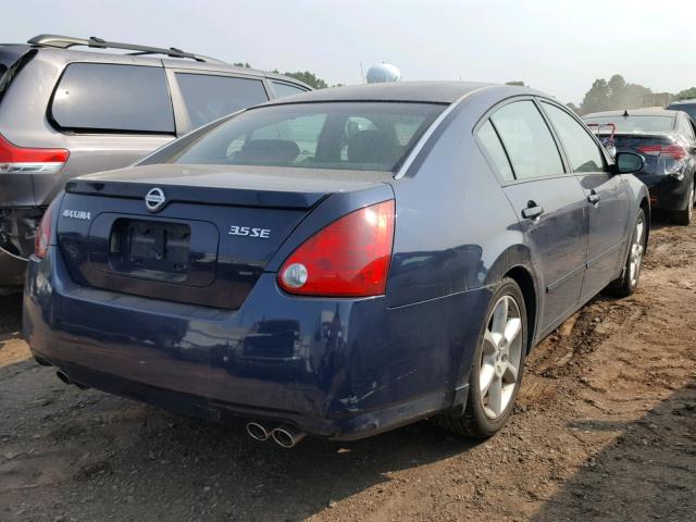 1N4BA41E44C923423 - 2004 NISSAN MAXIMA SE BLUE photo 4