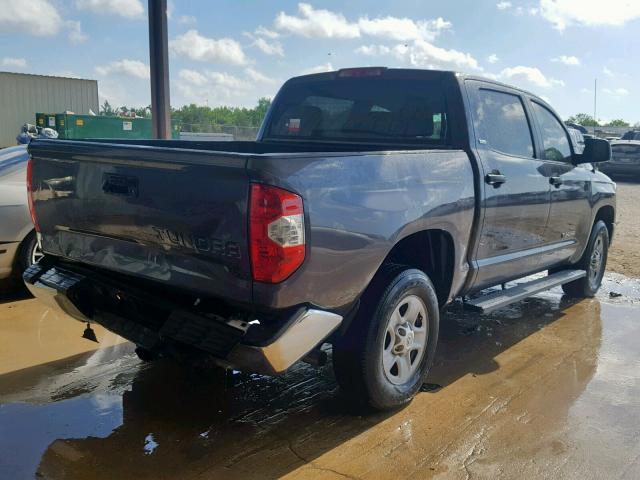 5TFEM5F10JX126987 - 2018 TOYOTA TUNDRA CRE GRAY photo 4