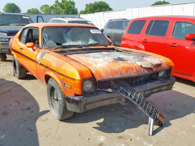 1Y27D3W300767 - 1973 CHEVROLET NOVA ORANGE photo 1