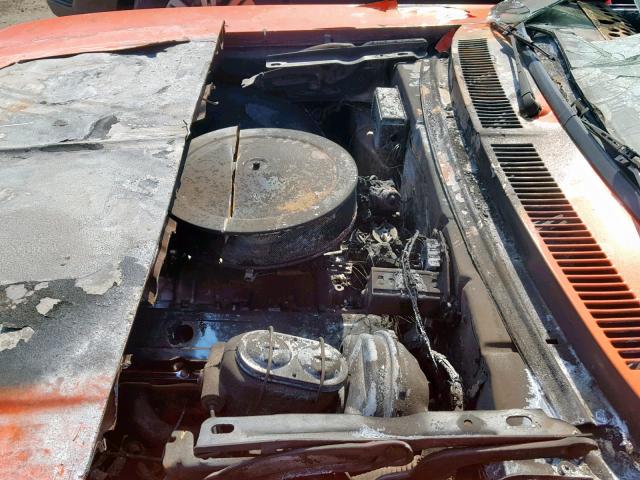 1Y27D3W300767 - 1973 CHEVROLET NOVA ORANGE photo 7