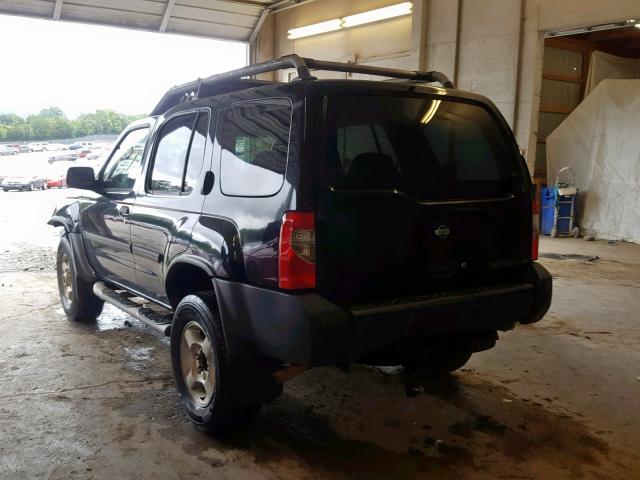 5N1ED28Y91C557050 - 2001 NISSAN XTERRA XE BLACK photo 3