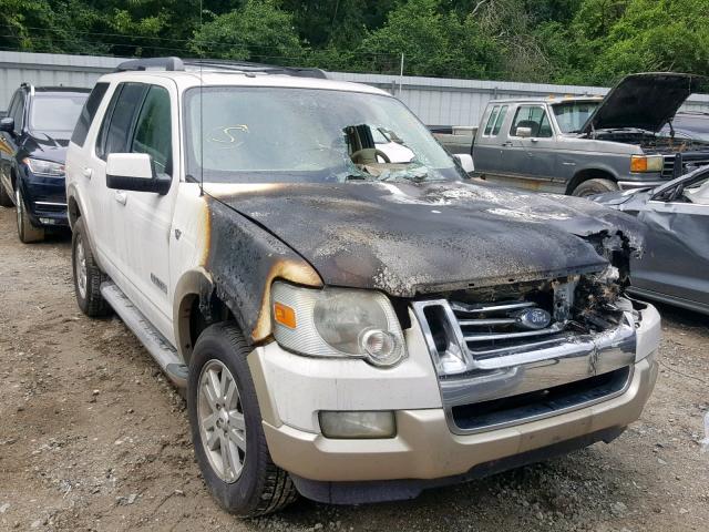 1FMEU74878UA33743 - 2008 FORD EXPLORER E WHITE photo 1