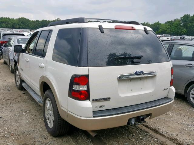 1FMEU74878UA33743 - 2008 FORD EXPLORER E WHITE photo 3