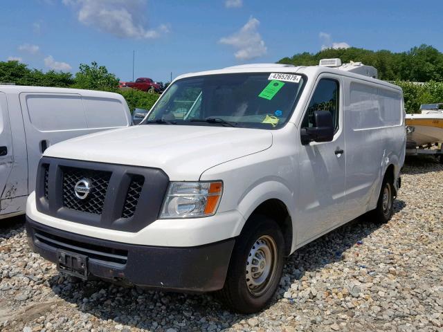 1N6BF0KMXEN100525 - 2014 NISSAN NV 1500 WHITE photo 2