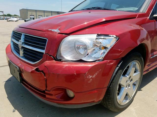 1B3HE78KX7D556338 - 2007 DODGE CALIBER R/ RED photo 9