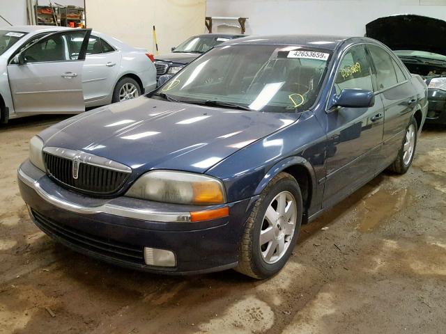 1LNHM86S12Y709857 - 2002 LINCOLN LS BLUE photo 2