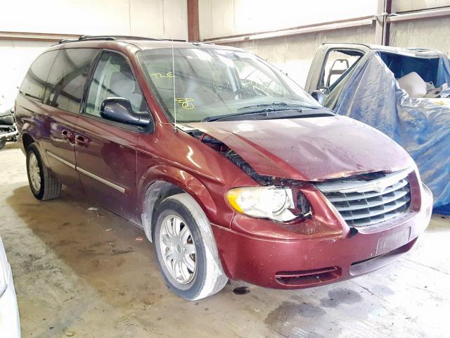 2A4GP54L77R210827 - 2007 CHRYSLER TOWN & COU MAROON photo 1