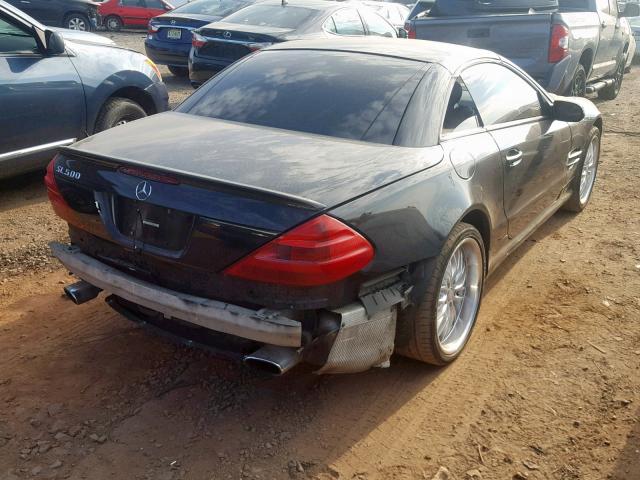 WDBSK75F44F066125 - 2004 MERCEDES-BENZ SL 500 BLACK photo 4