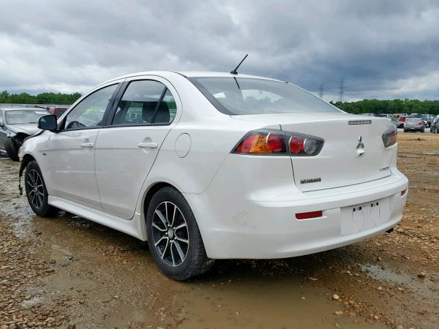 JA32U2FU2HU003262 - 2017 MITSUBISHI LANCER ES WHITE photo 3