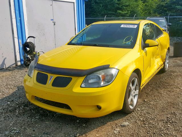 1G2AN18H697243021 - 2009 PONTIAC G5 GT YELLOW photo 2