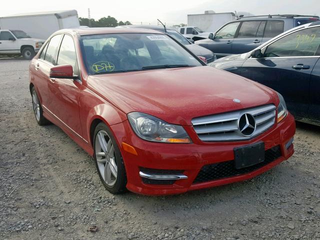 WDDGF4HB3DR256294 - 2013 MERCEDES-BENZ C 250 RED photo 1