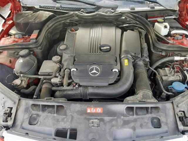 WDDGF4HB3DR256294 - 2013 MERCEDES-BENZ C 250 RED photo 7