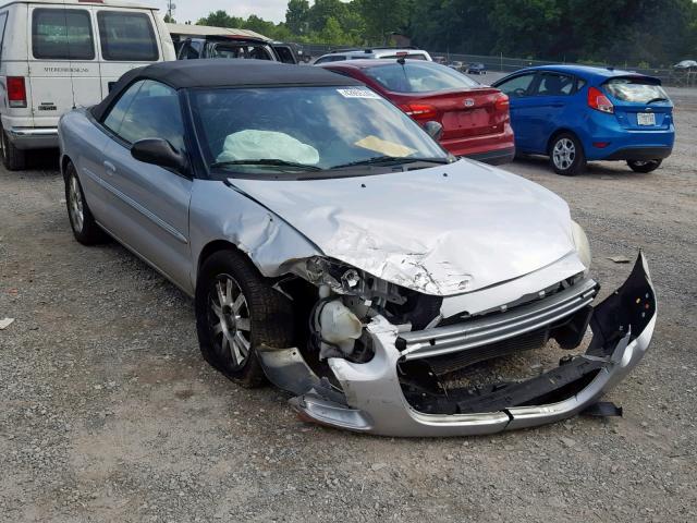 1C3EL75R45N614187 - 2005 CHRYSLER SEBRING GT SILVER photo 1