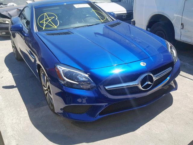 WDDPK3JA9HF128768 - 2017 MERCEDES-BENZ SLC 300 BLUE photo 1