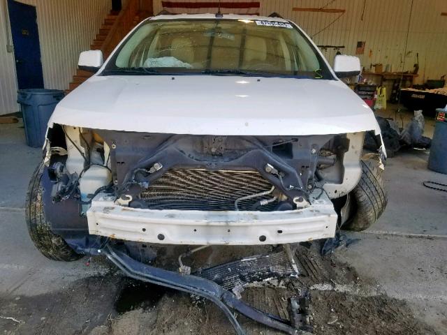 2FMDK48C58BA48200 - 2008 FORD EDGE SEL WHITE photo 9