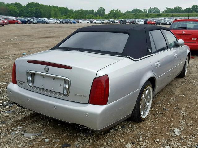 1G6KD54Y81U225824 - 2001 CADILLAC DEVILLE SILVER photo 4