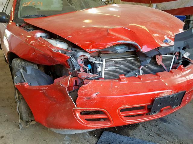 1G1JF5247Y7171095 - 2000 CHEVROLET CAVALIER L RED photo 9