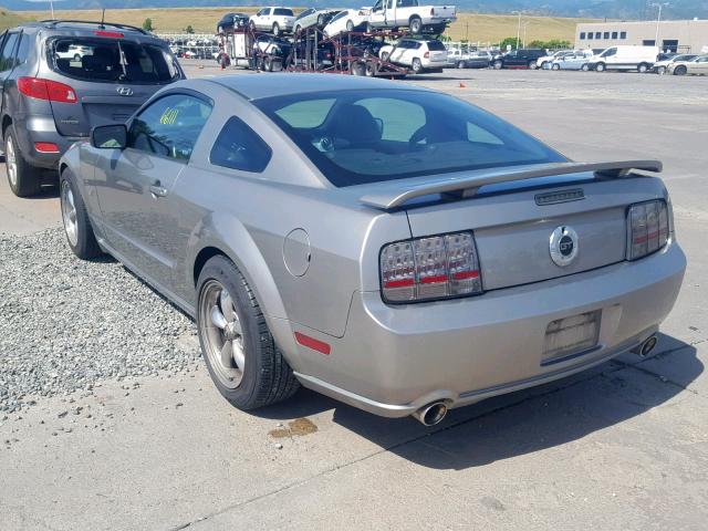 1ZVHT82HX85103871 - 2008 FORD MUSTANG GT SILVER photo 3