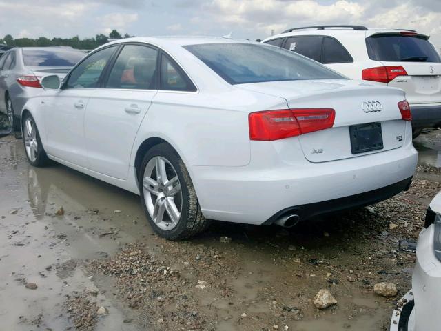 WAUFGAFC0EN020818 - 2014 AUDI A6 PREMIUM WHITE photo 3