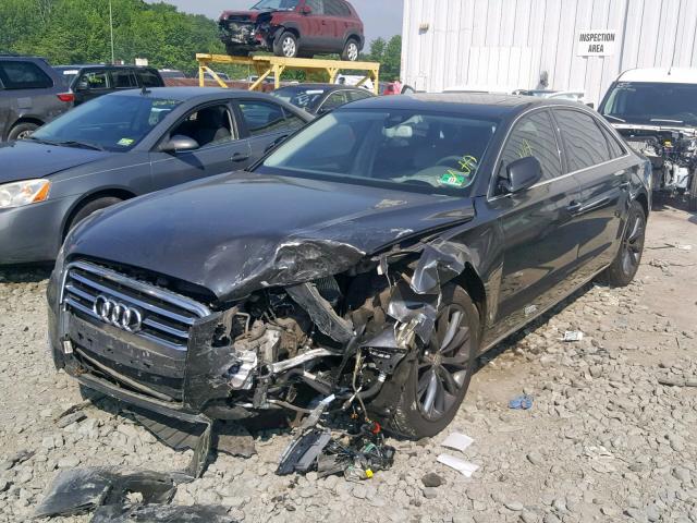 WAURVAFD6CN026308 - 2012 AUDI A8 L QUATT BLACK photo 2