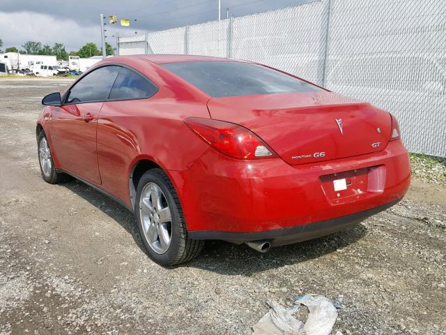 1G2ZH18N974109554 - 2007 PONTIAC G6 GT RED photo 3