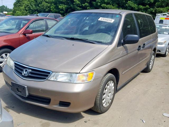 5FNRL18594B119127 - 2004 HONDA ODYSSEY LX GOLD photo 2