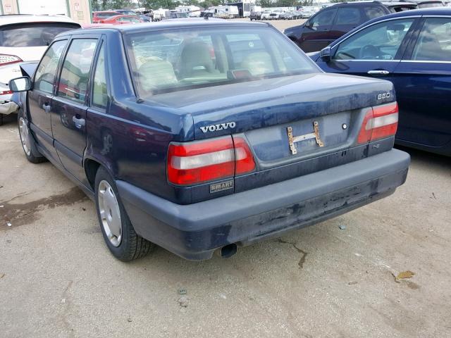 YV1LS5721V1371370 - 1997 VOLVO 850 T5 BLUE photo 3