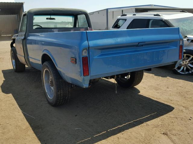 CE240Z146498 - 1970 CHEVROLET C-10 BLUE photo 3