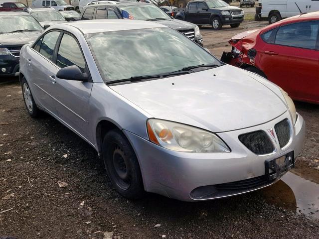 1G2ZF55B164234991 - 2006 PONTIAC G6 SE SILVER photo 1