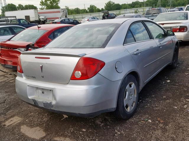 1G2ZF55B164234991 - 2006 PONTIAC G6 SE SILVER photo 4