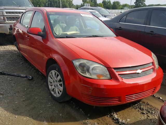 1G1AT58H197148349 - 2009 CHEVROLET COBALT LT RED photo 1