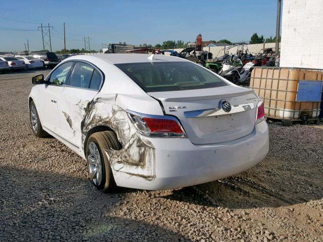 1G4GD5EG0AF254064 - 2010 BUICK LACROSSE C WHITE photo 3