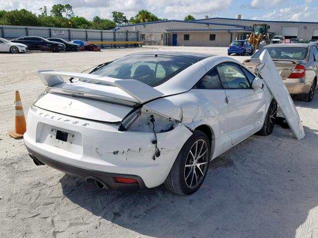 4A31K5DF0CE007836 - 2012 MITSUBISHI ECLIPSE GS WHITE photo 4