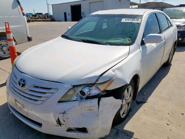 4T1BE46K97U550225 - 2007 TOYOTA CAMRY NEW WHITE photo 2