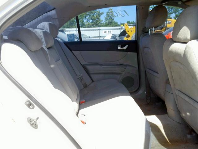 5NPET46C58H303246 - 2008 HYUNDAI SONOTA WHITE photo 6