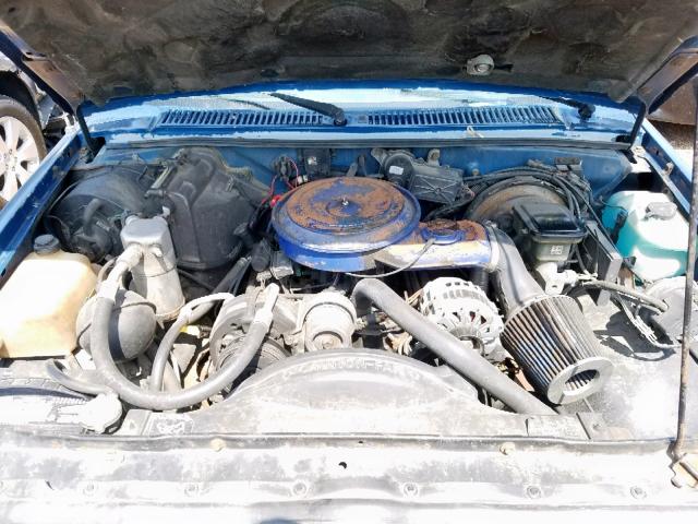 1GCCS14Z5M8121863 - 1991 CHEVROLET S TRUCK S1 BLUE photo 7