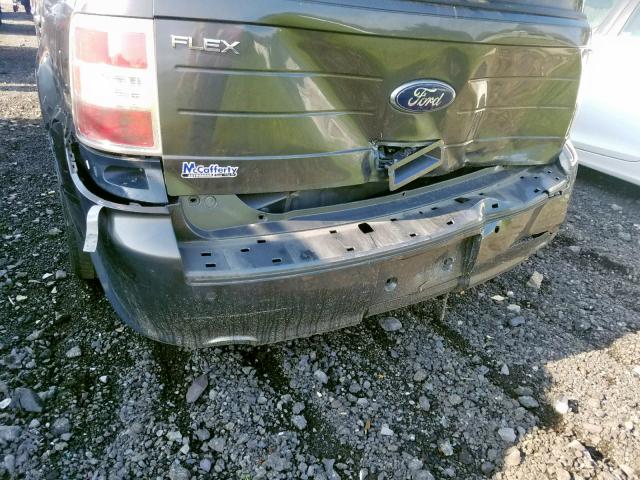 2FMGK5B89FBA18749 - 2015 FORD FLEX SE CHARCOAL photo 9