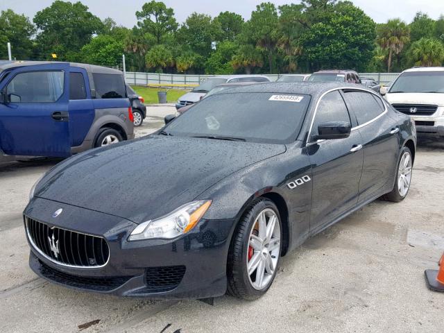 ZAM56RRA7G1184325 - 2016 MASERATI QUATTROPOR BLACK photo 2