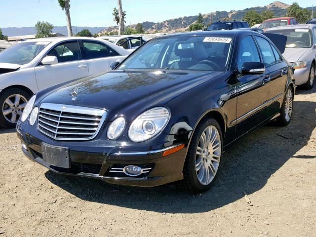 WDBUF72X77B052600 - 2007 MERCEDES-BENZ E 550 BLACK photo 2