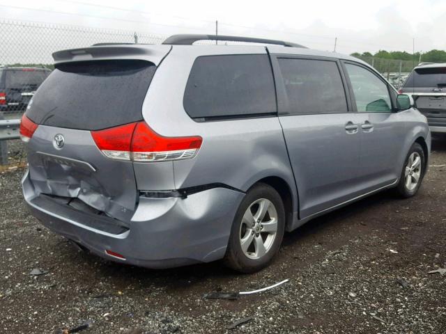 5TDKK3DC5BS105559 - 2011 TOYOTA SIENNA LE GRAY photo 4