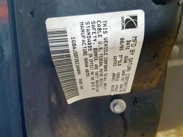 1G8AJ55F26Z104094 - 2006 SATURN ION LEVEL BLACK photo 10