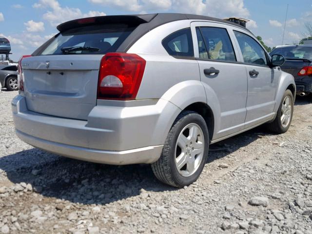 1B3HB28C88D761193 - 2008 DODGE CALIBER GRAY photo 4