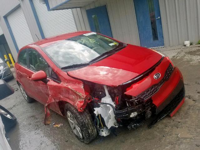 KNADM5A37D6132815 - 2013 KIA RIO LX RED photo 1