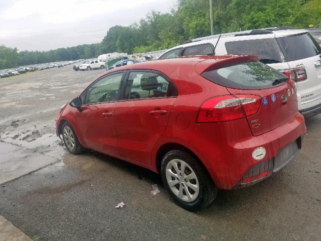 KNADM5A37D6132815 - 2013 KIA RIO LX RED photo 3